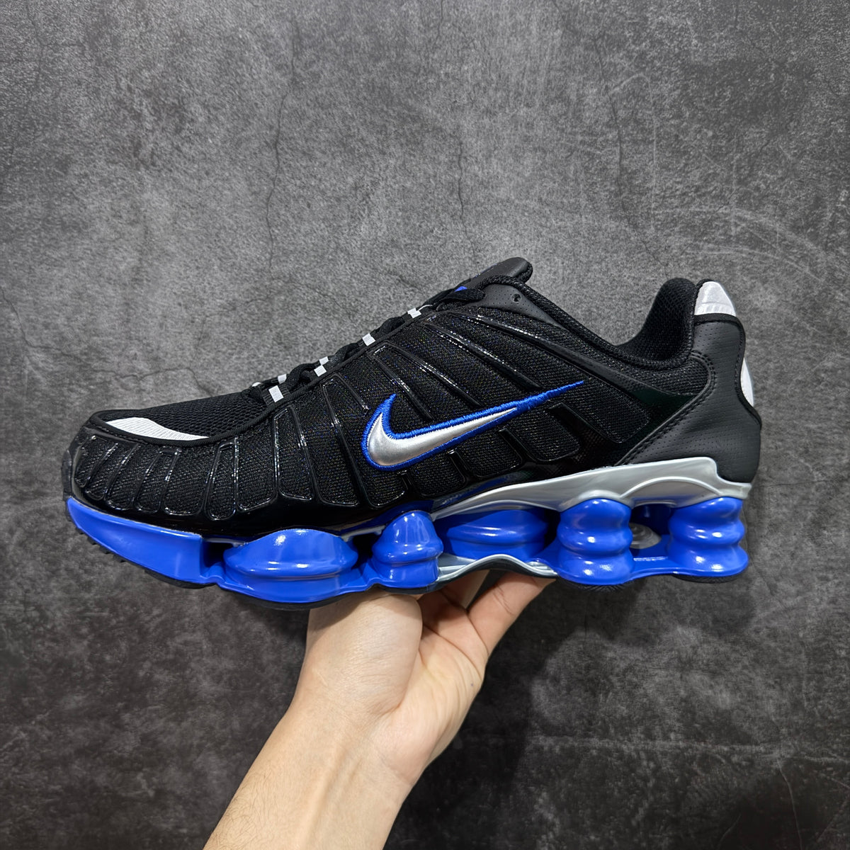 NIKE SHOX TLX Black / Racer Blue / Metallic Silver