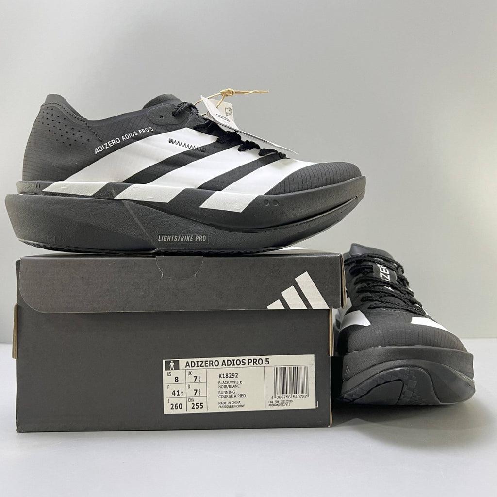 Adidas Adizero Adios Pro 5 black and white