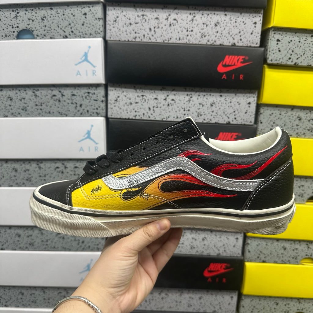 VANS OLD SKOOL ARCHIVE FLAME BLACK WHITE