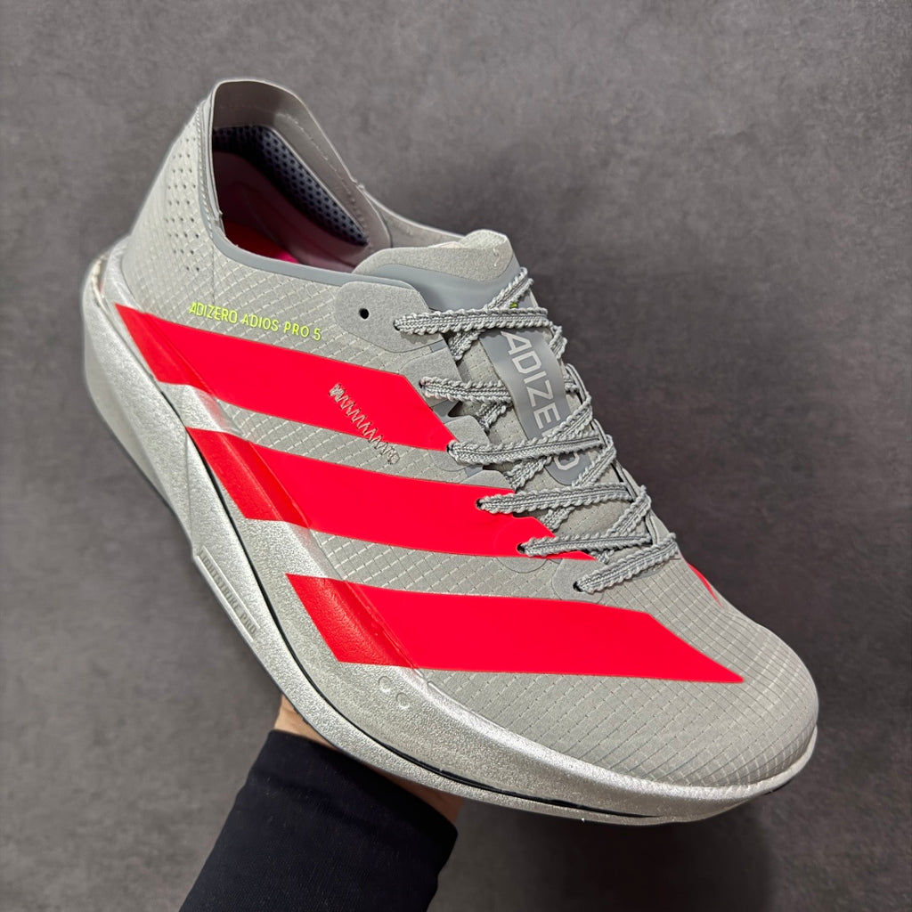 Adidas Adizero Adios Pro 5 Grey Two / Lucid Red / Grey