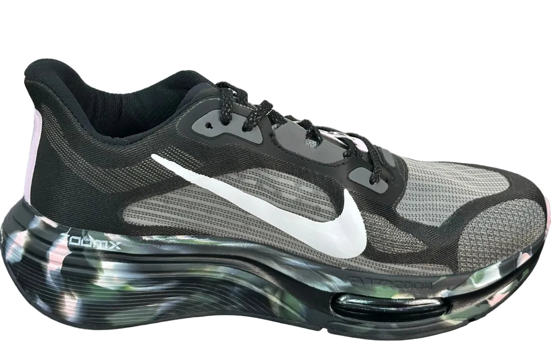 NIKE PEGASUS PREMIUN black and gray mesh upper, a white Nike swoosh, and a marbled