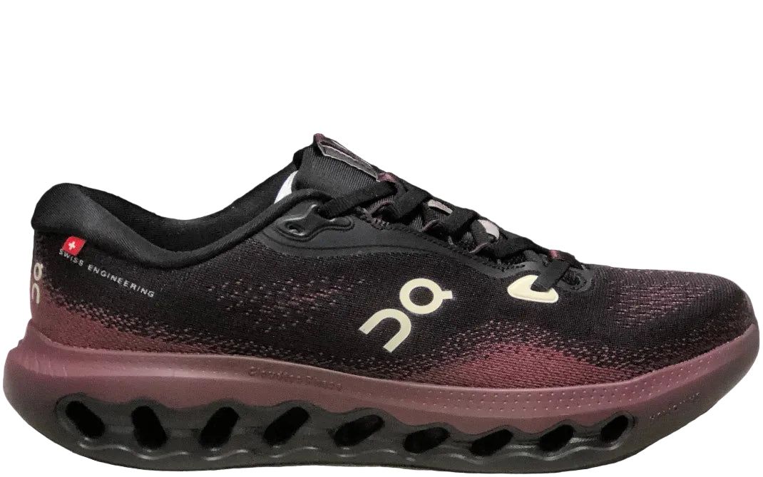ON - CLOUDSURFER 3 BLACK RED WINE