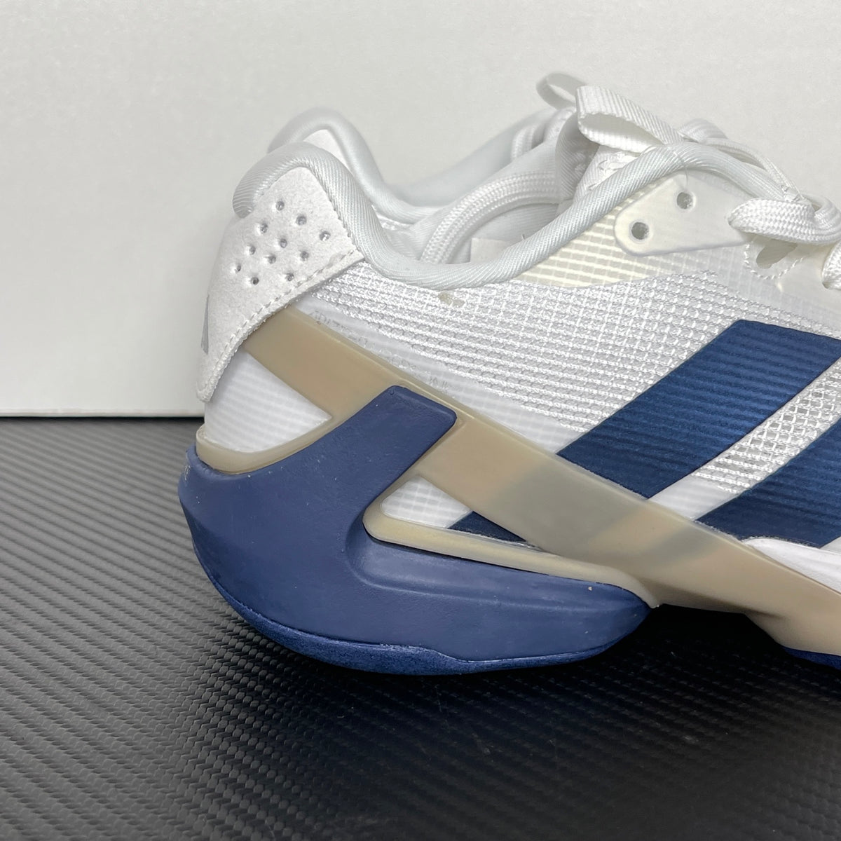 AD ADIZERO UBERSONIC 5 Tennis Shoes in the Cloud White / Dark Blue