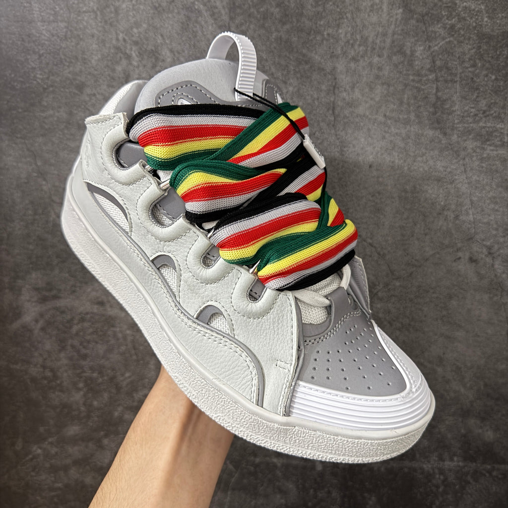 LANVIN CURB SNEAKER white and multicolor