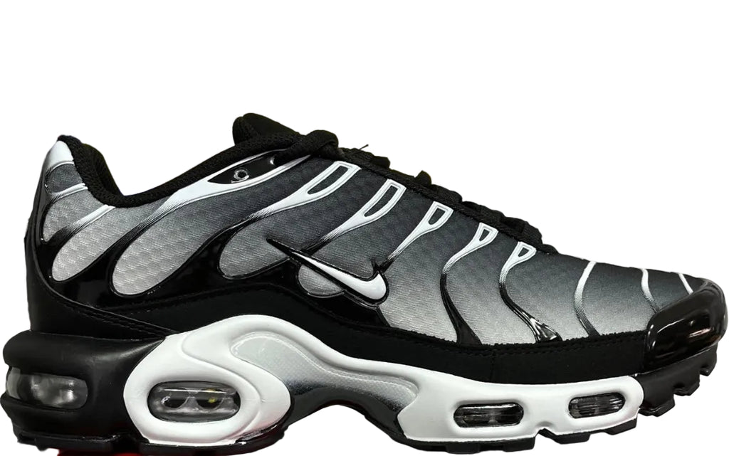 NIKE AIR MAX PLUS Black Silver White