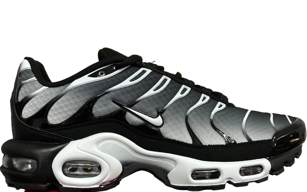 NIKE AIR MAX PLUS Black Silver White