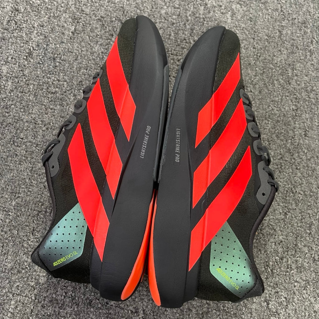 adidas Adizero Evo SL Carbon/Lucid Red/Solar Slime