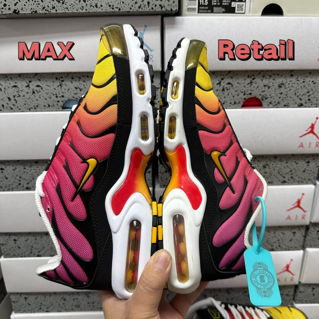 NIKE AIR MAX PLUS Yellow Pink Gradient