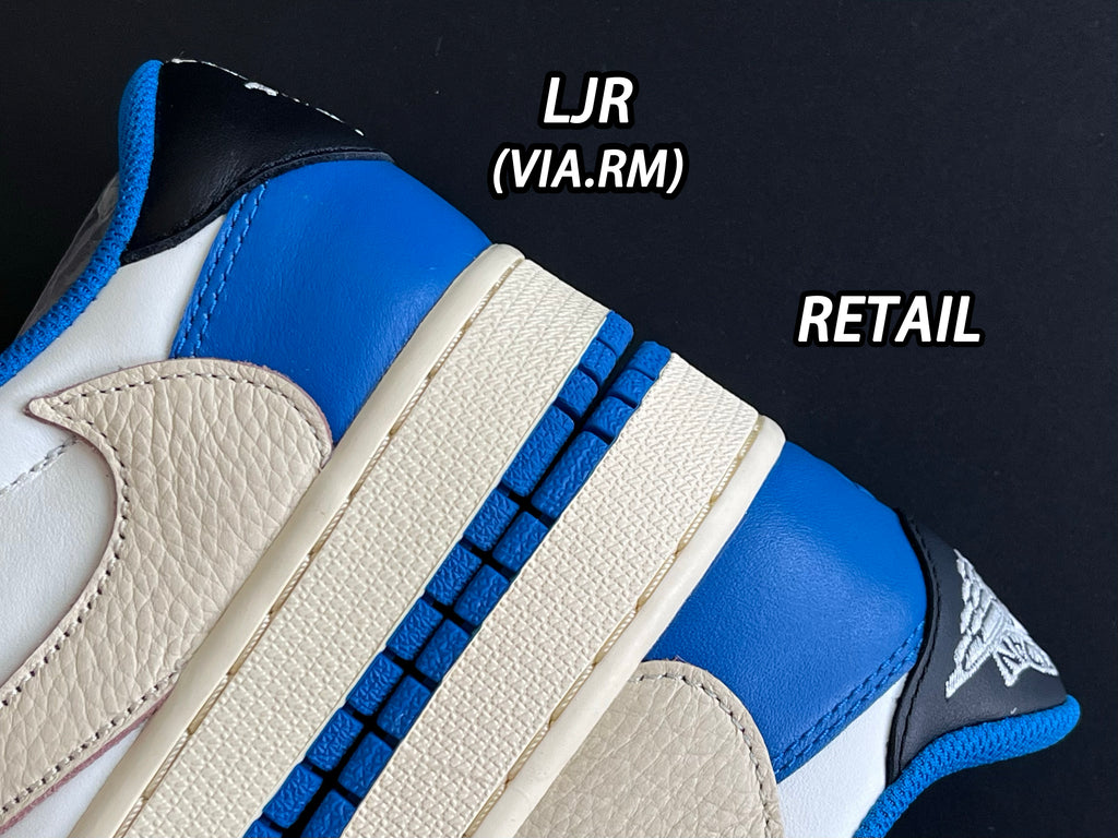 Jordan 1 Retro Low x Fragment Design x Travis Scott x 'Sail Black Military Blue'
