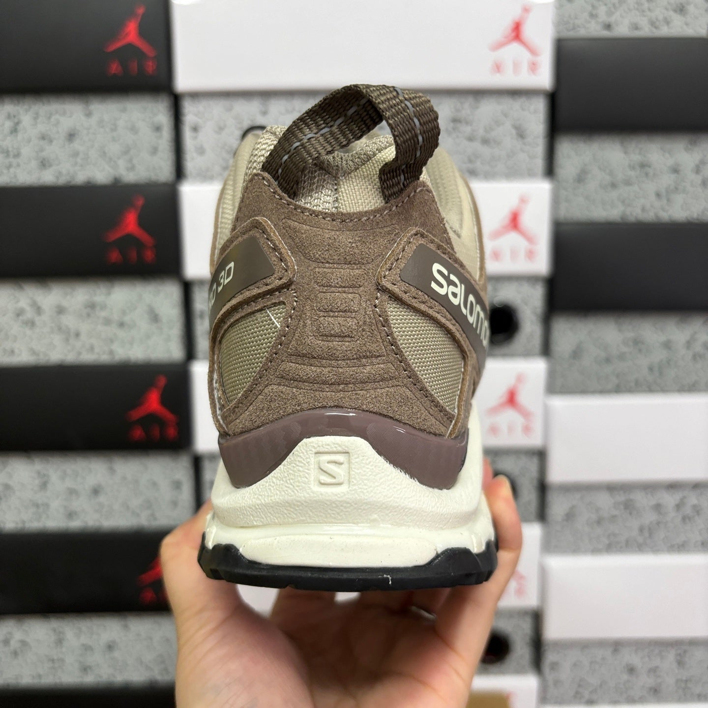 SALOMON-XA Pro 3D Suede 'Feather Gray Caribou Vanilla Ice'