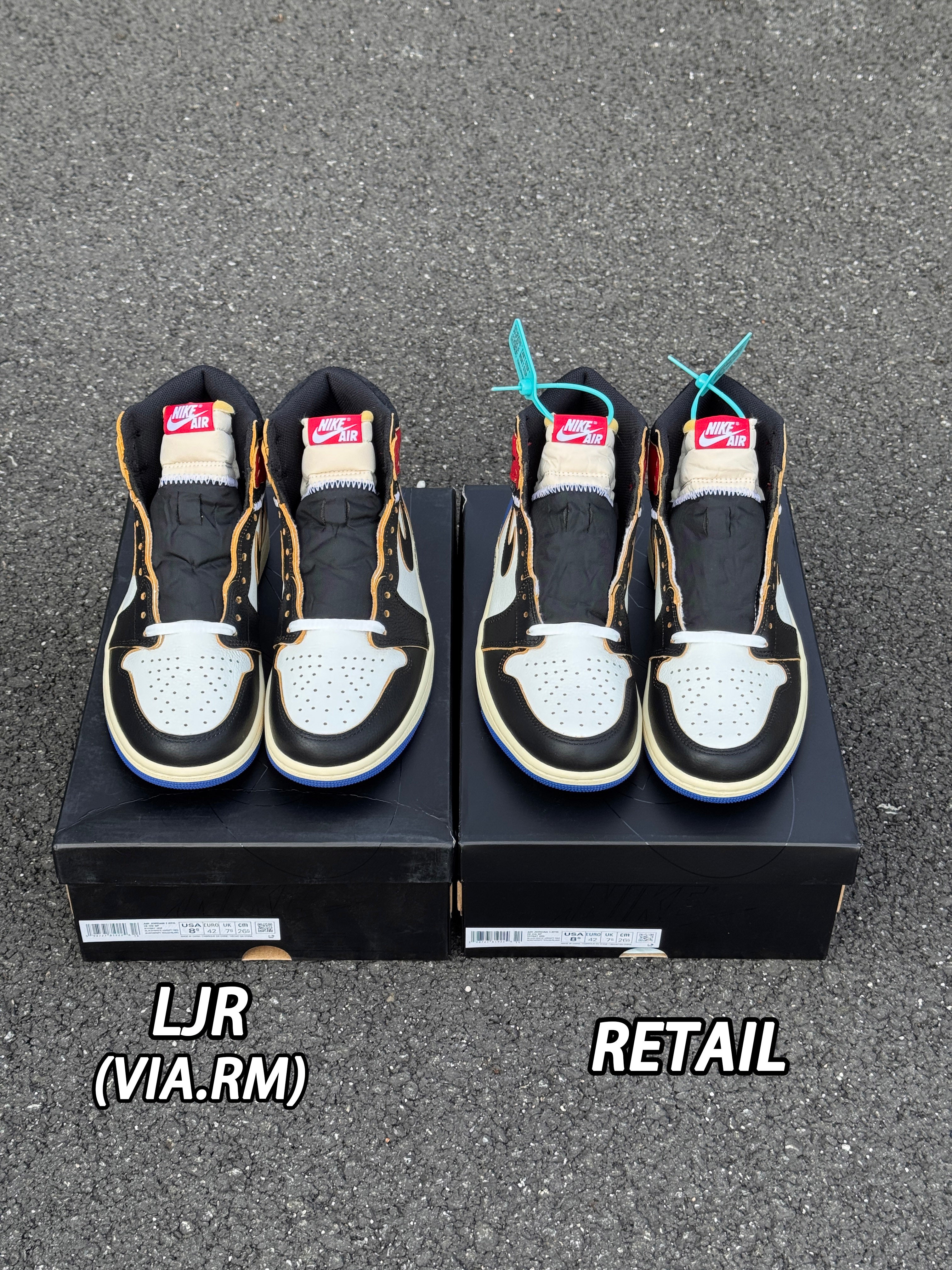 Jordan 1 Retro High x Fragment x Union LA OG SP 'Varsity Red Sport Royal'