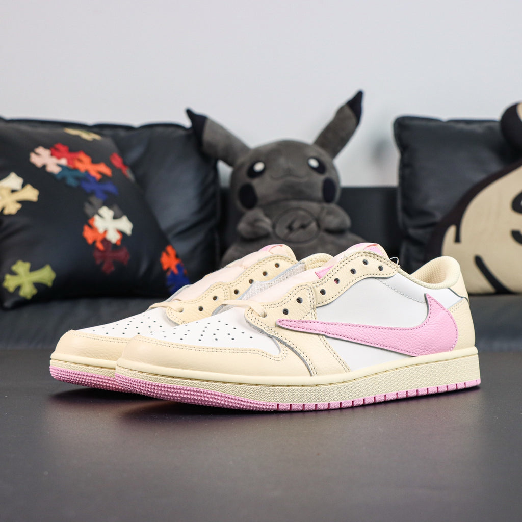 Jordan 1 Low OG x Travis Scott 'Shy Pink'