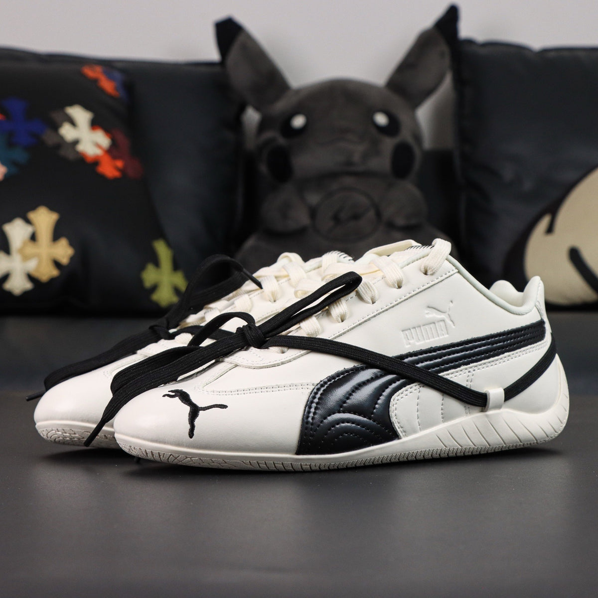 PUMA x ROSÉ Speedcat Lea Warm White and Puma Black