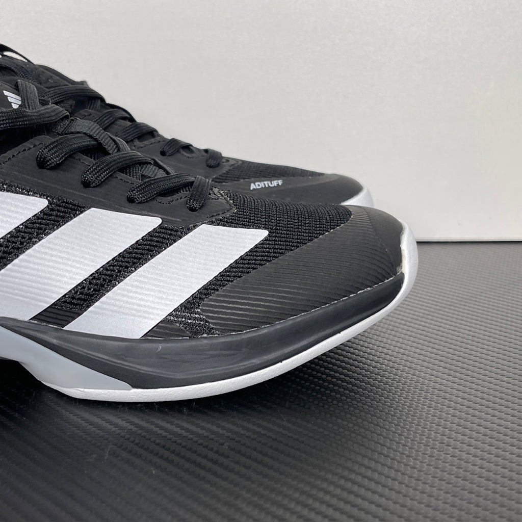 AD ADIZERO UBERSONIC 5 Tennis Shoes in Core Black / Zero Metallic / Silver Metallic