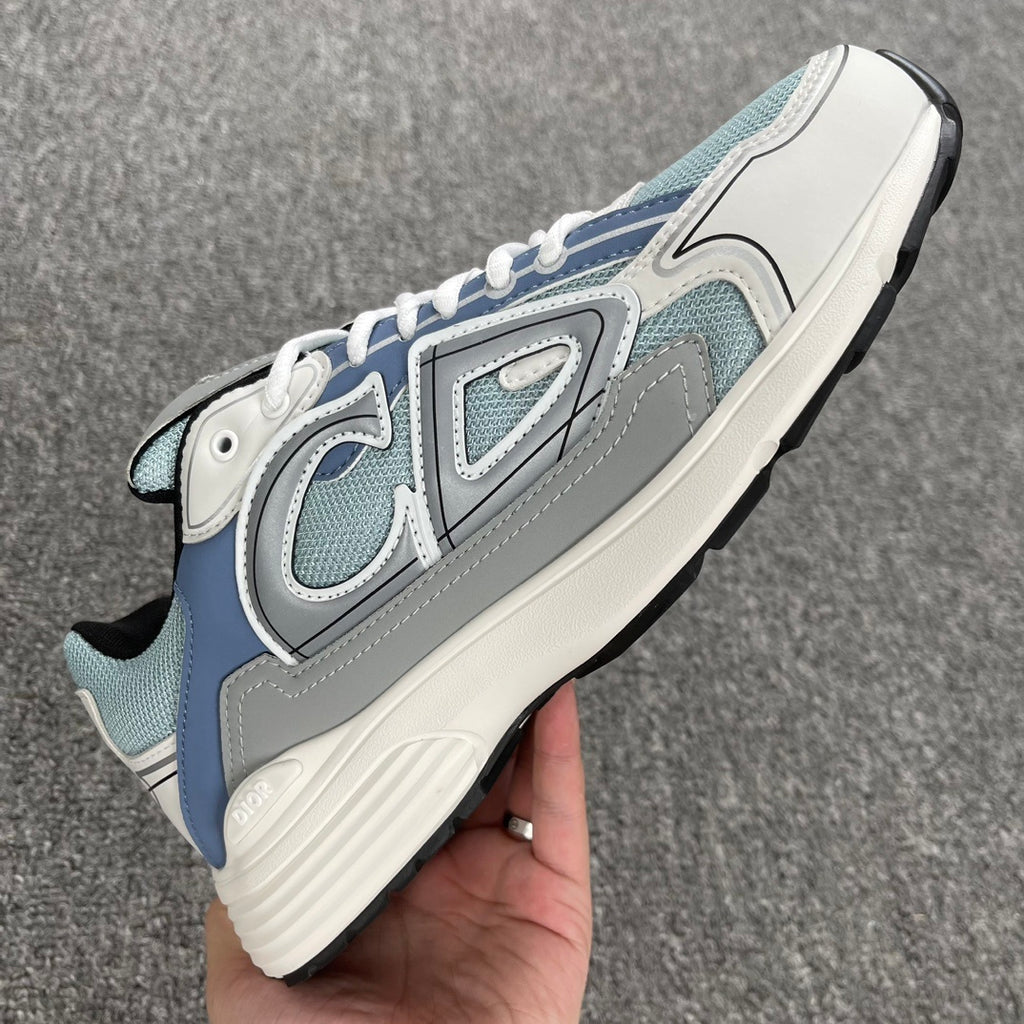 DIOR B30 SNEAKER Countdown light blue, gray, and white