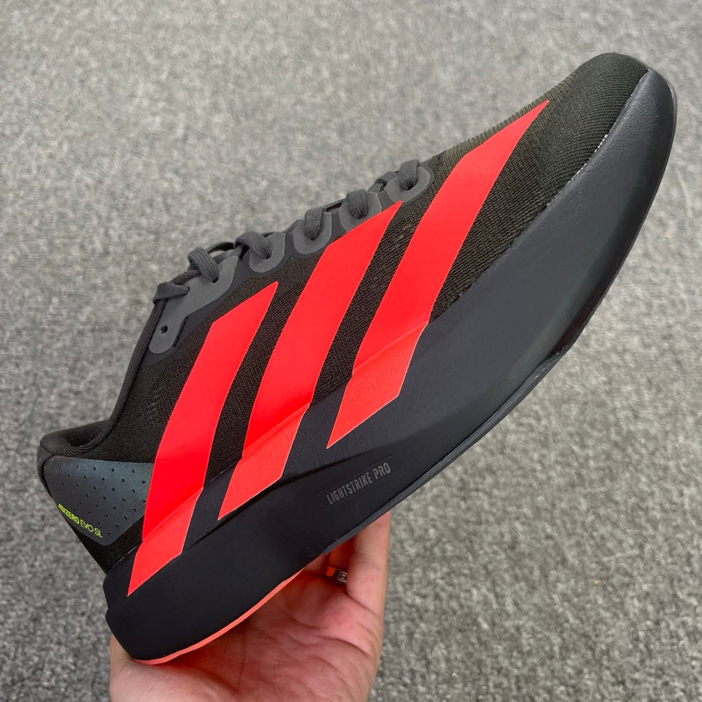adidas Adizero Evo SL Carbon/Lucid Red/Solar Slime