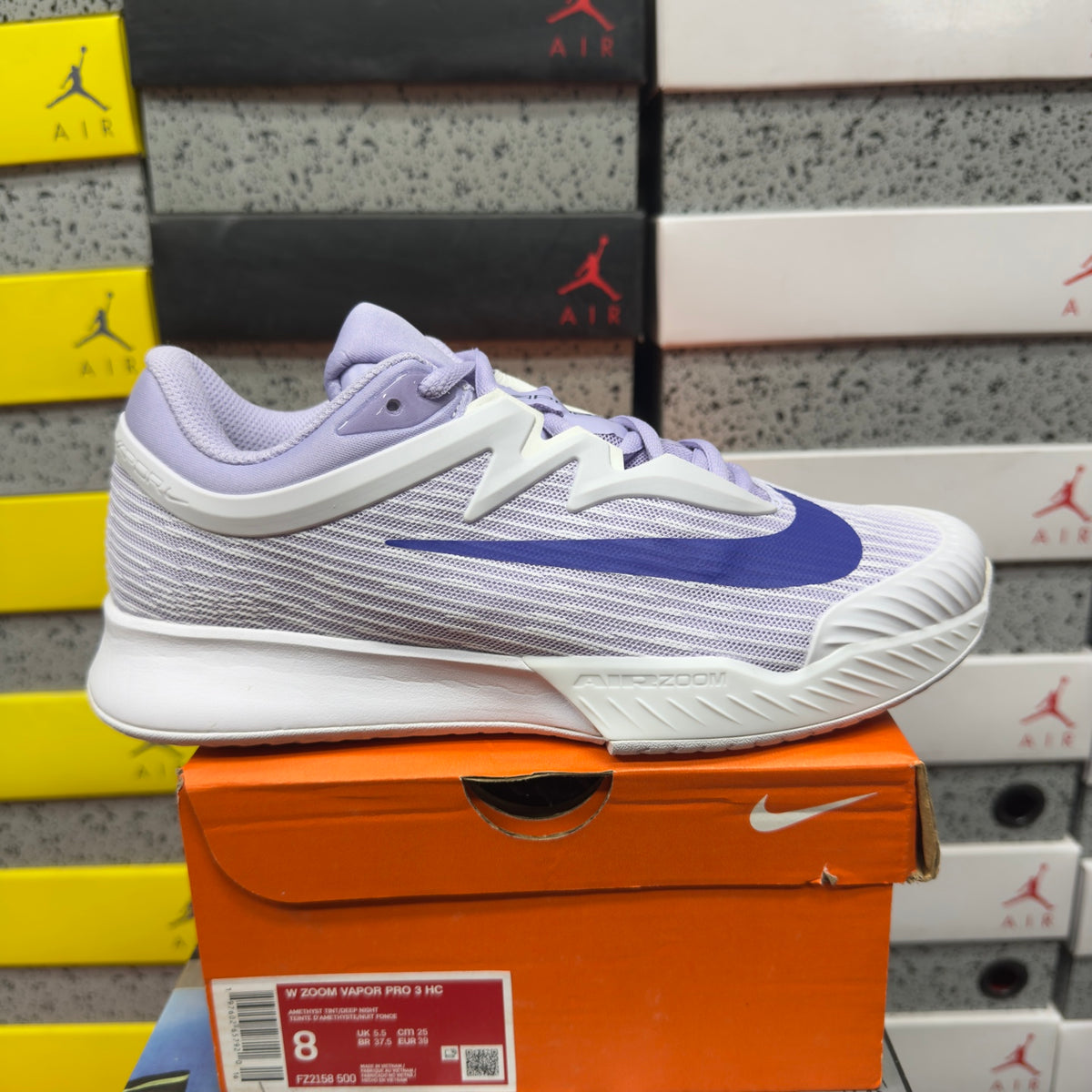 NIKE COURT AIR ZOOM VAPOR PRO 3 HC Amethyst Tint Hydrangeas White Deep Night