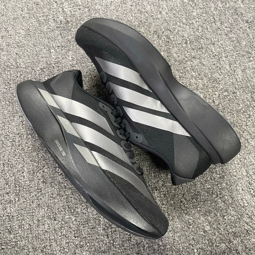 adidas Adizero Evo SL Core Black and Silver Metallic