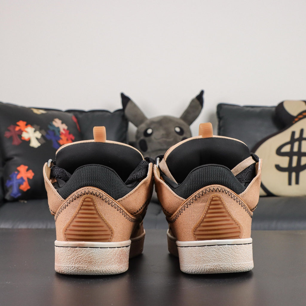 LANVIN CURB SNEAKER Camel/Amber