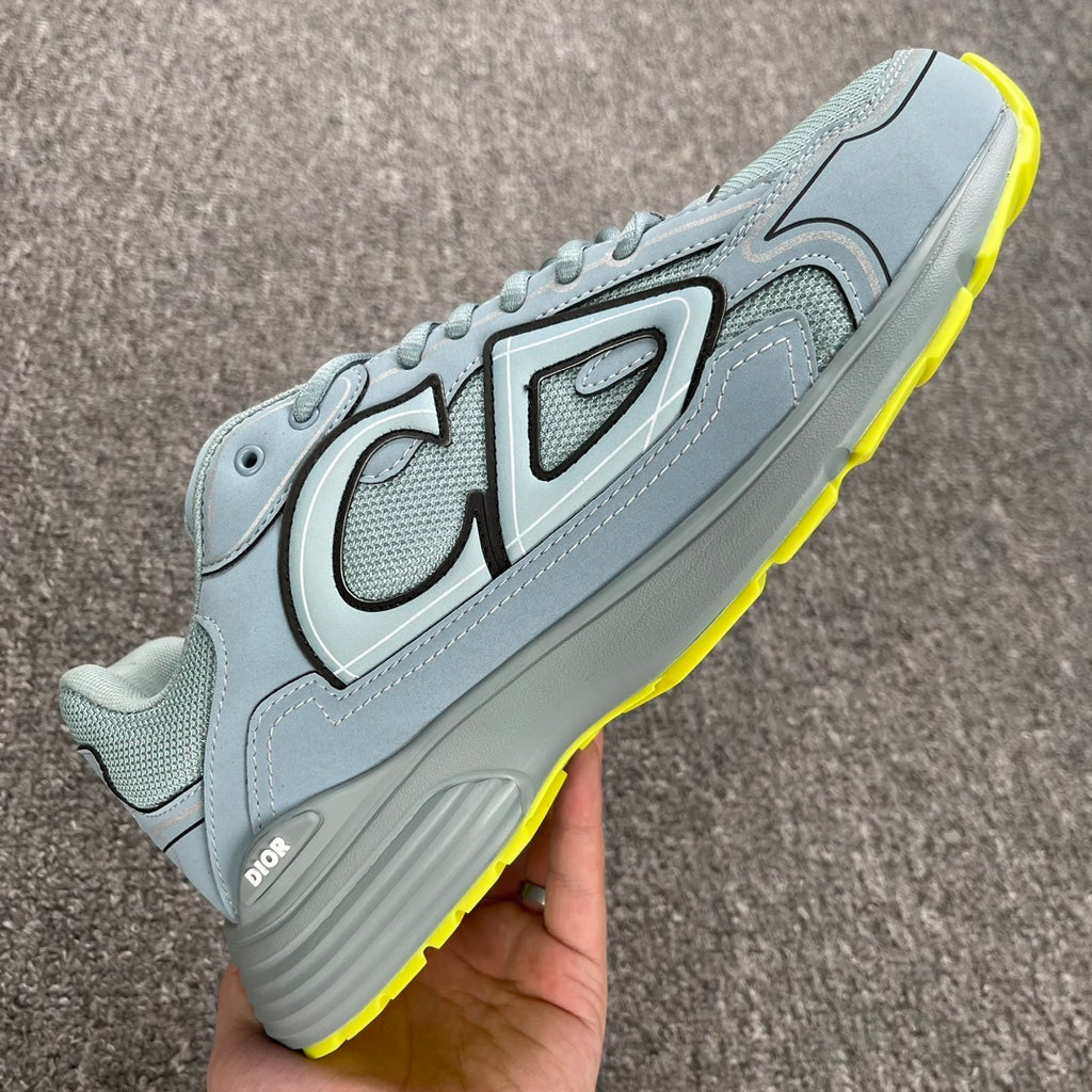 DIOR B30 SNEAKER Reflective CD30 - Blue Neon Yellow