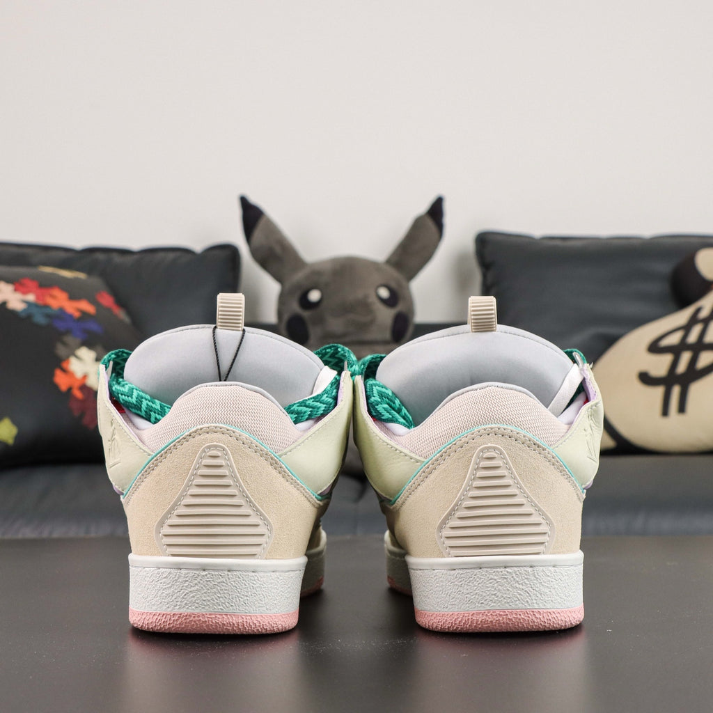 LANVIN CURB SNEAKER Beige Pink (Cream/Pink/Teal)