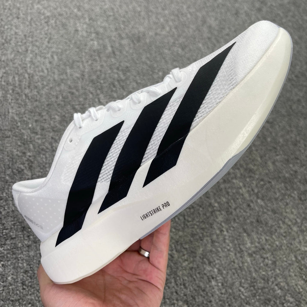adidas Adizero Evo SL Cloud White and Core Black