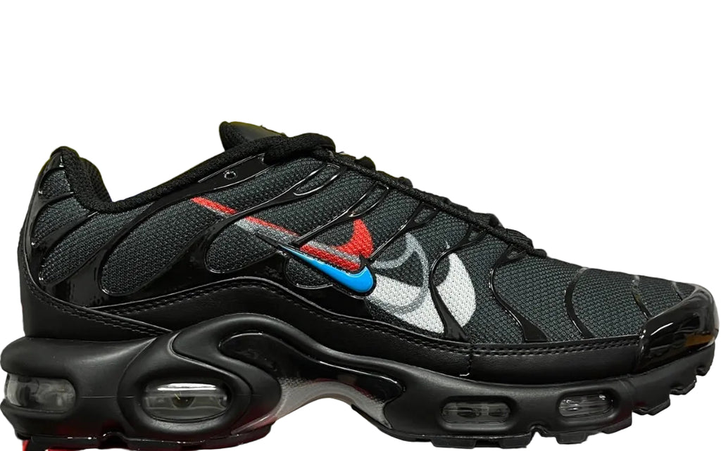 NIKE AIR MAX PLUS Multi Swoosh Black Crimson