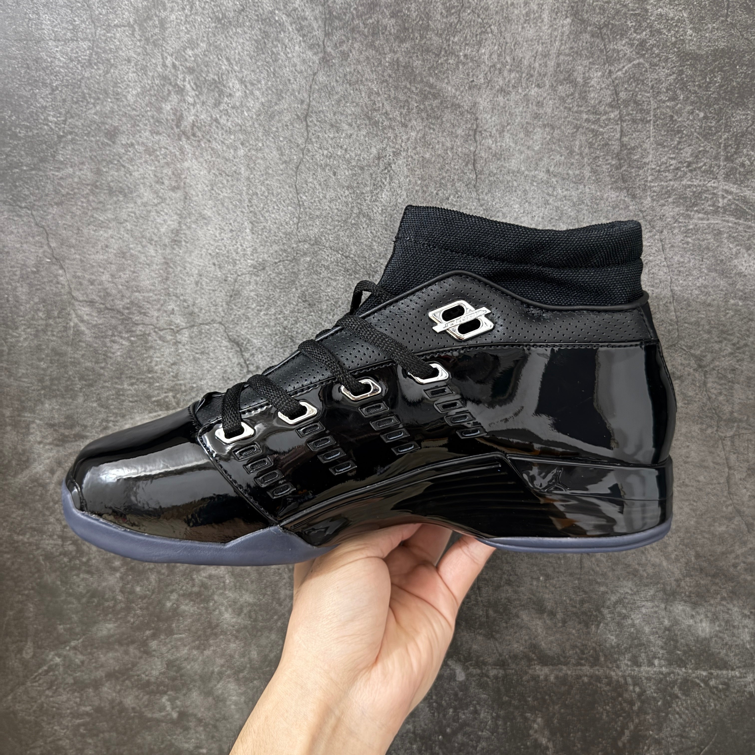 Jordan 17 Low 'Black Patent'