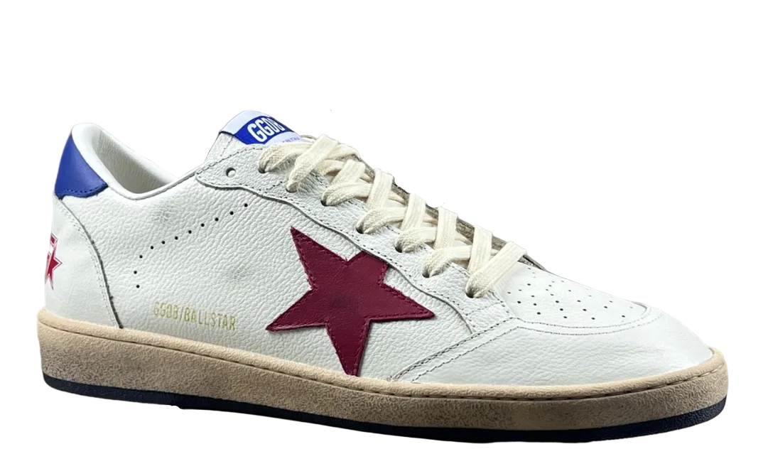 Golden Goose Ball-Star 'Red Star/Blue Heel Tab'