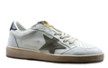 Golden Goose Ball-Star 'Grey Suede Star/Dark Green Heel Tab'