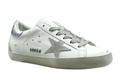 Golden Goose Super-Star 'Grey Suede Star/Silver Heel Tab'