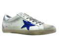 Golden Goose Super-Star 'Blue Suede Star/Silver Heel Tab'