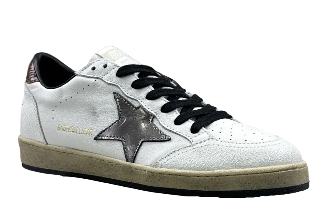 Golden Goose Ball-Star 'Metallic Bronze Star/Brown Snake Print Heel Tab'
