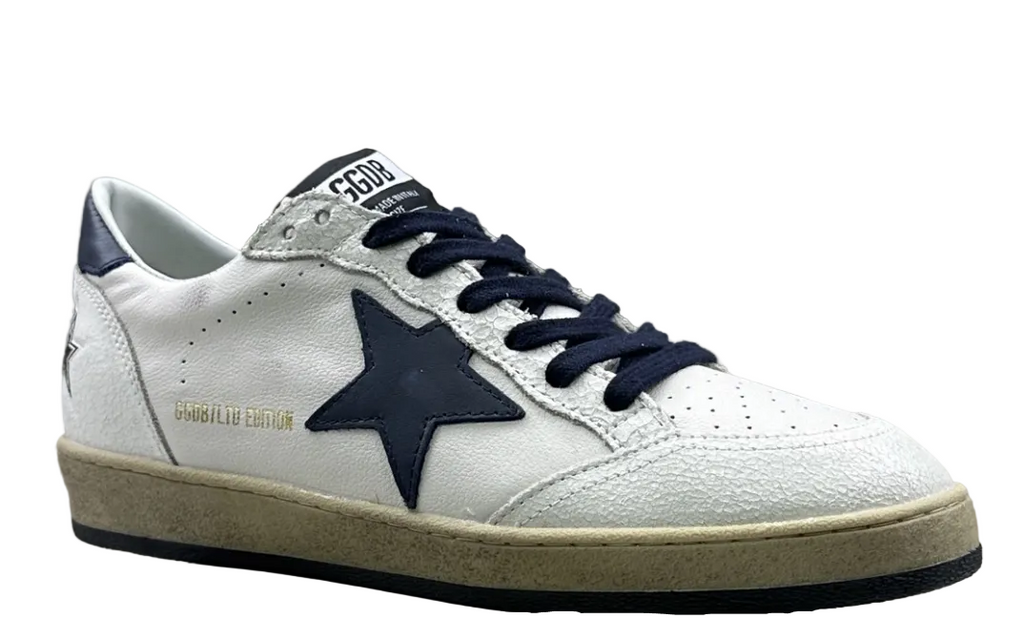 Golden Goose Ball-Star 'Dark Blue Star & Heel Tab'