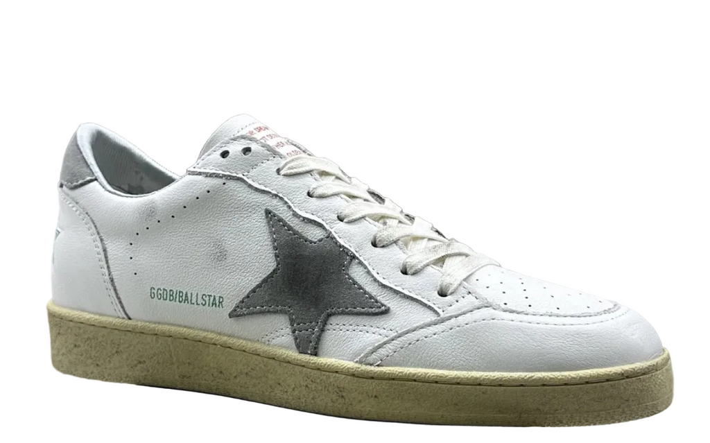 Golden Goose Ball-Star 'Grey Suede Star & Heel Tab'