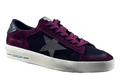 Golden Goose Stardan 'Black Mesh Burgundy Suede White Leather Star/Black Leather Heel Tab'