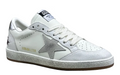 Golden Goose Ball-Star 'Grey Suede Star/Silver Heel Tab'