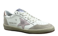 Golden Goose Ball-Star 'Pink Suede Star/Rose Gold Heel Tab'