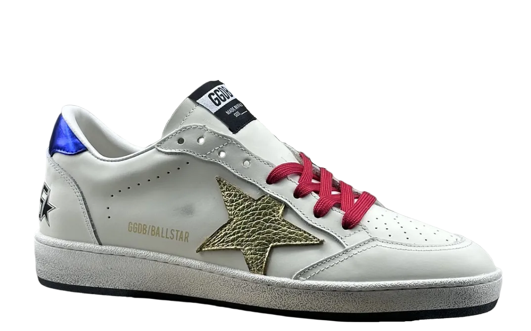 Golden Goose Ball-Star 'Gold Star/Blue Heel Tab'