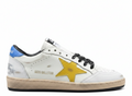 Golden Goose Ball-Star 'Yellow Star/Sky Blue Heel Tab'