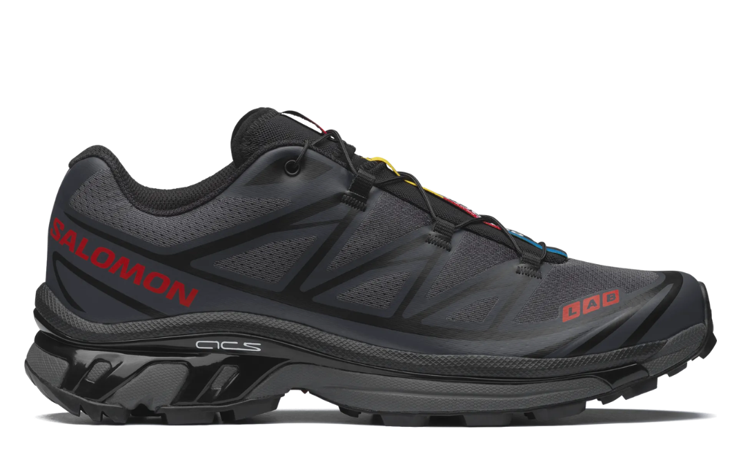 SALOMON-XT-6 JJJJound 'Black Fiery Red'