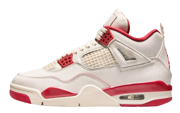 Jordan 4 'Pale Ivory Tough Red'
