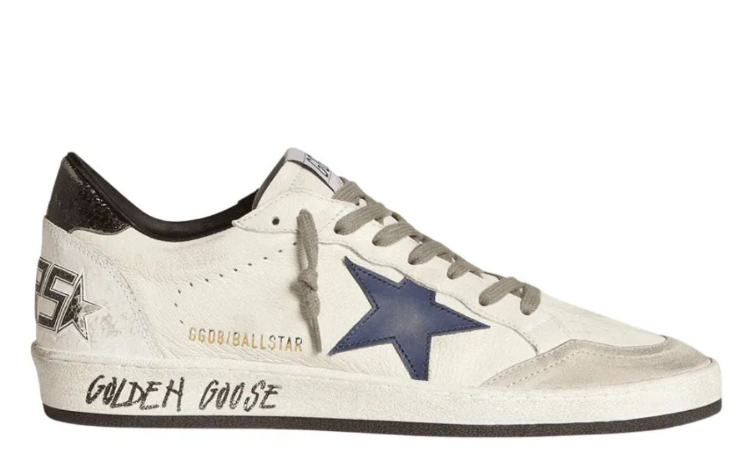 Golden Goose Ball-Star 'LTD Navy Leather Star/Brown Tab'