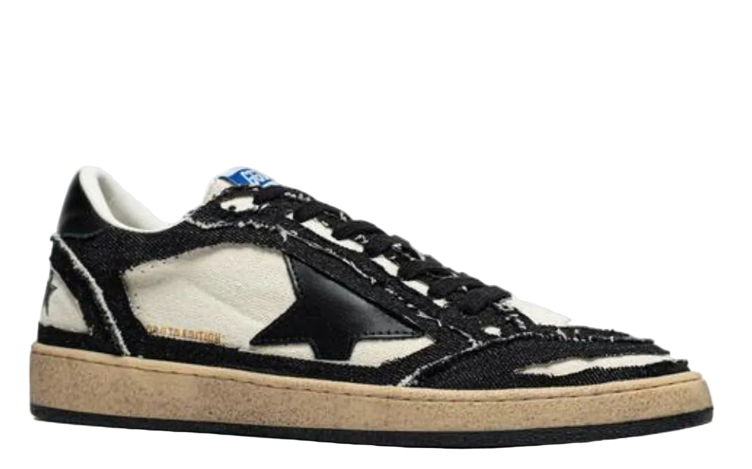 Golden Goose Ball-Star 'LTD Black Star & Tab'