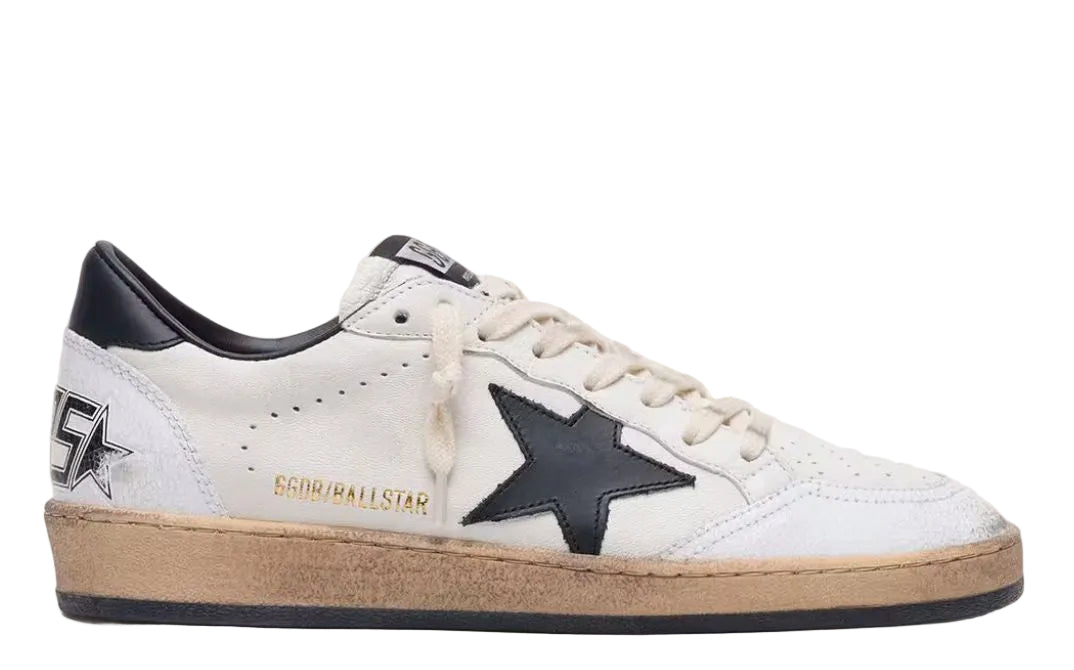 Golden Goose Ball-Star 'Black Leather Star & Black Tab'