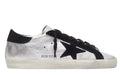 Golden Goose Super-Star 'Silver Leather Suede Black Star/Suede Black Tab'
