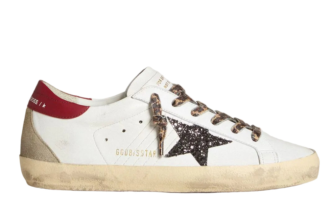 Golden Goose Super-Star 'Black Gem Star Red Tab'