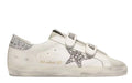 Golden Goose Old-School 2 'Velcro Strap Glitter Silver Star & Tab'