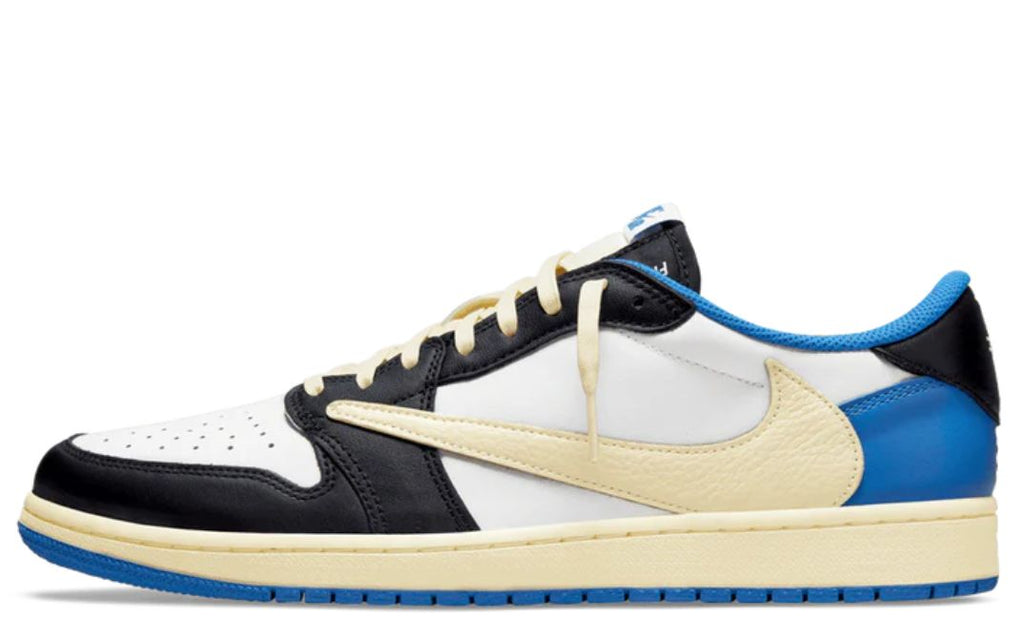 Jordan 1 Retro Low x Fragment Design x Travis Scott x 'Sail Black Military Blue'