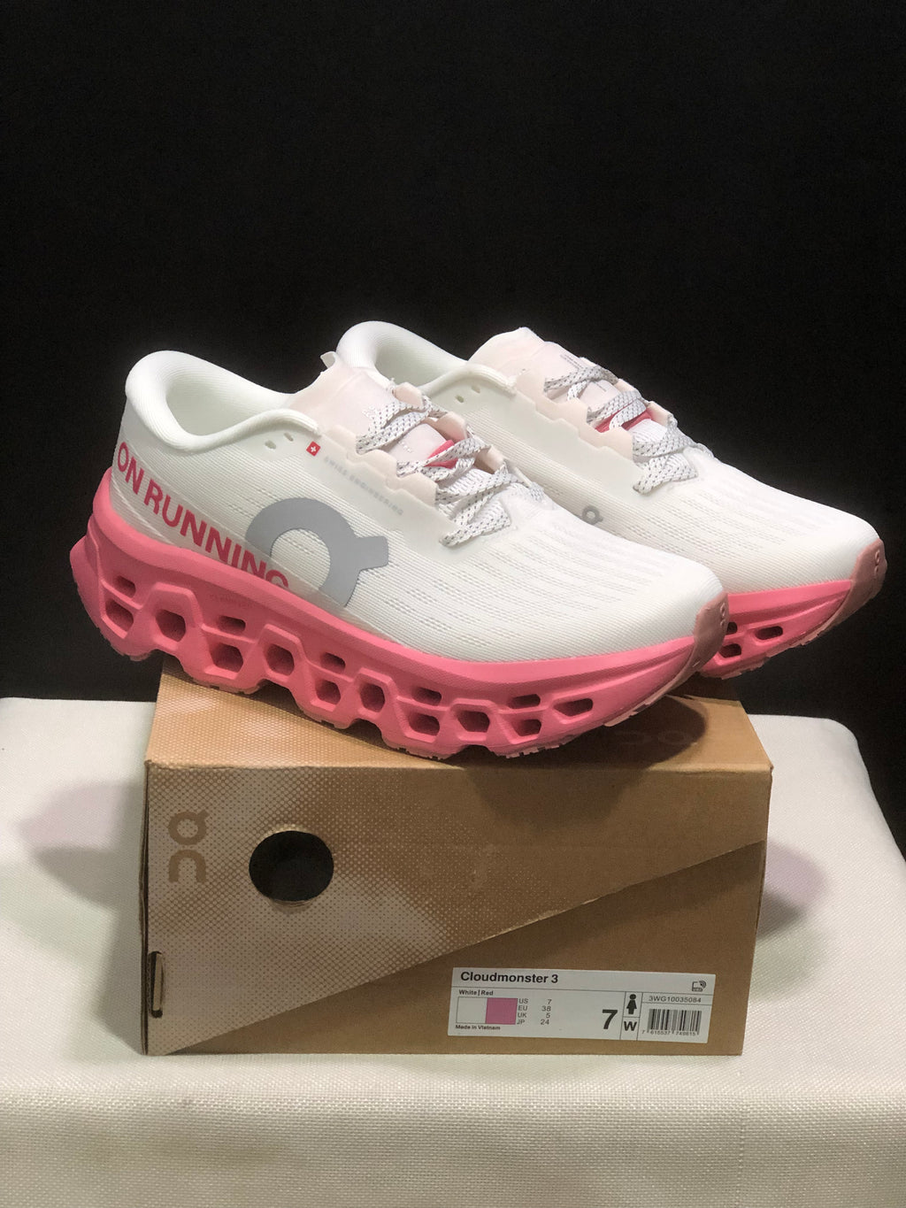 ON - Cloudmonster 3 'Ivory | Camellia'